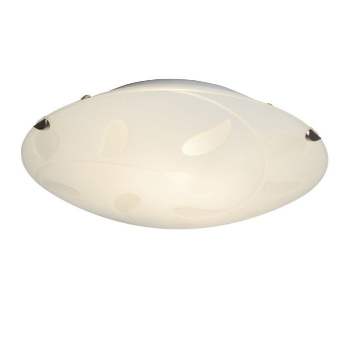 Glass flush ceiling light transparent, Alisson