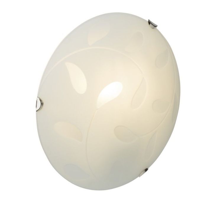 Glass flush ceiling light transparent, Alisson