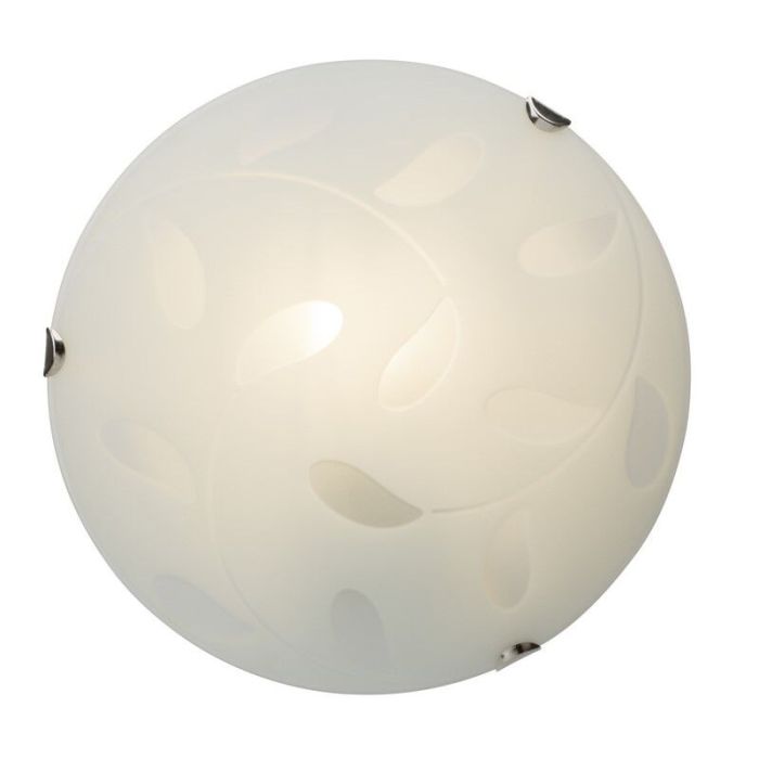 Glass flush ceiling light transparent, Alisson