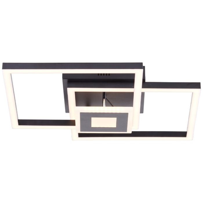 Design ceiling light black, Volkert, 22W, 3000K LED