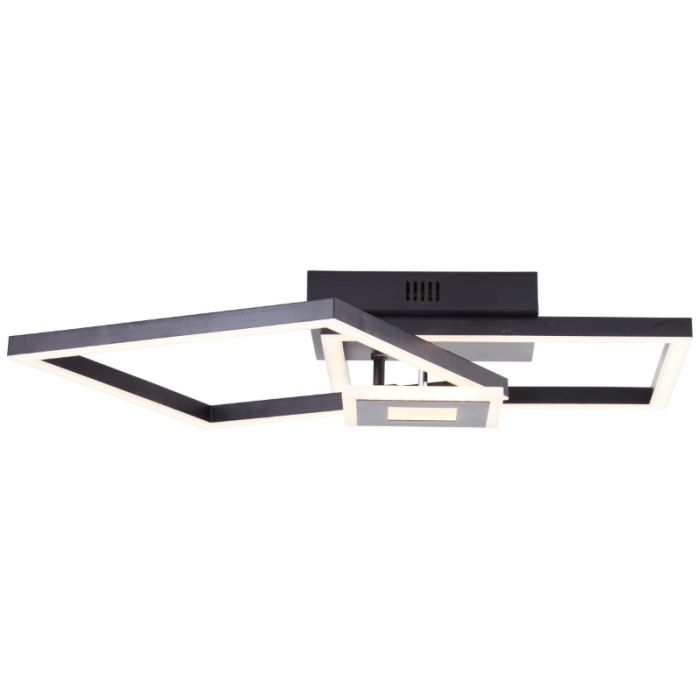 Design ceiling light black, Volkert, 22W, 3000K LED