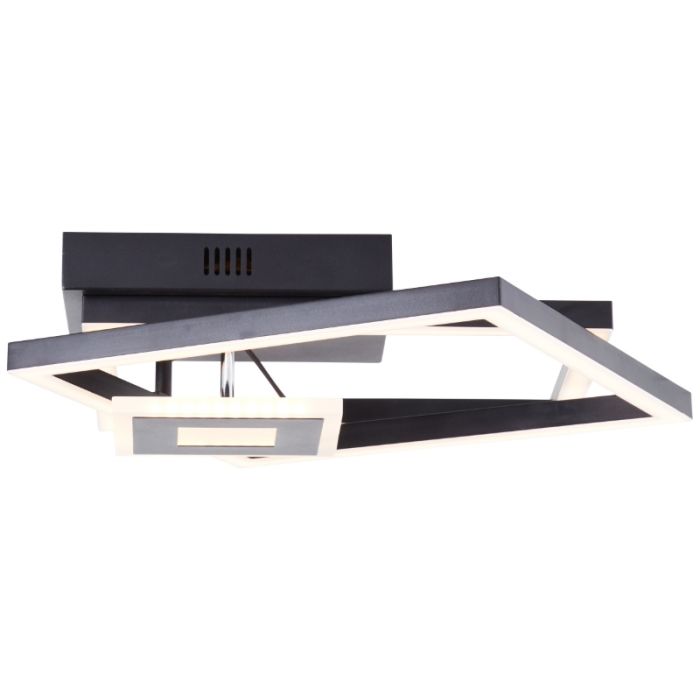 Design ceiling light black, Volkert, 22W, 3000K LED