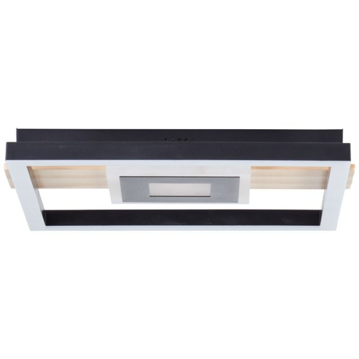 Design ceiling light black, Zakiya, 24W, 3000K LED