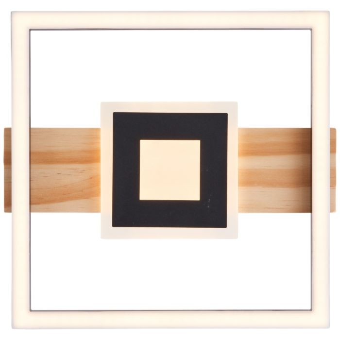 Design ceiling light black, Zakiya, 24W, 3000K LED