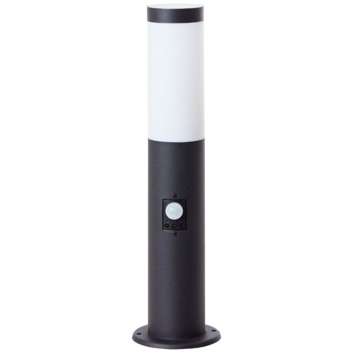 Metal outdoor floor lamp with motion sensor black, Meis, IP44