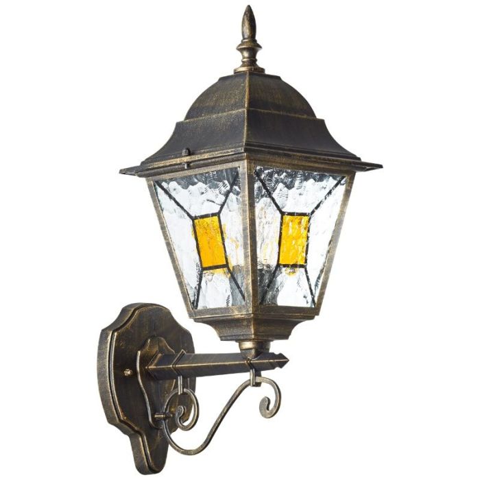 Classic outdoor light rust coloured, Levinus, IP44