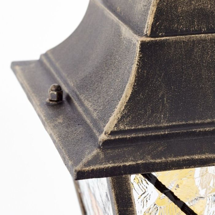Classic outdoor light rust coloured, Levinus, IP44