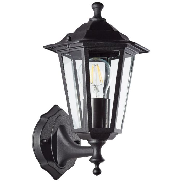 Classic outdoor light black, Radha, IP44