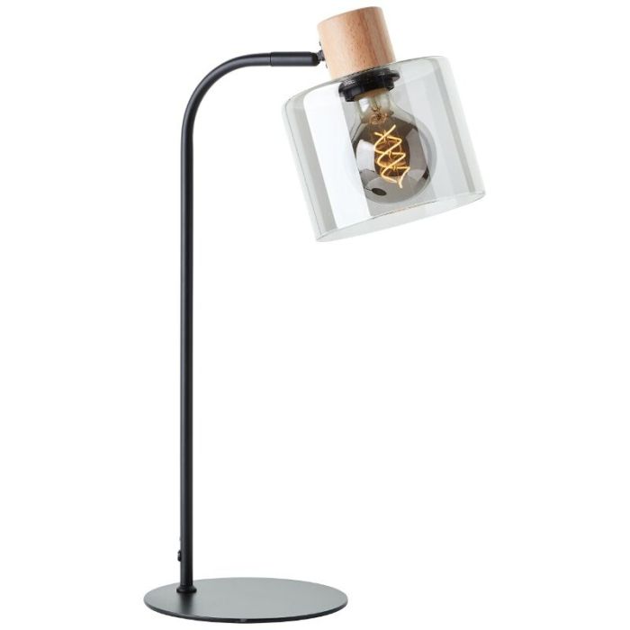 Modern table lamp grey, Serkan, with switch
