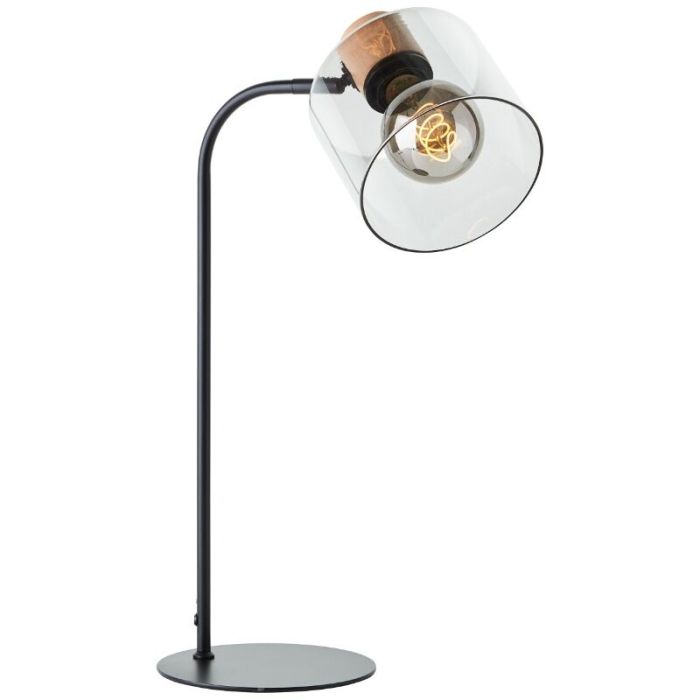 Modern table lamp grey, Serkan, with switch