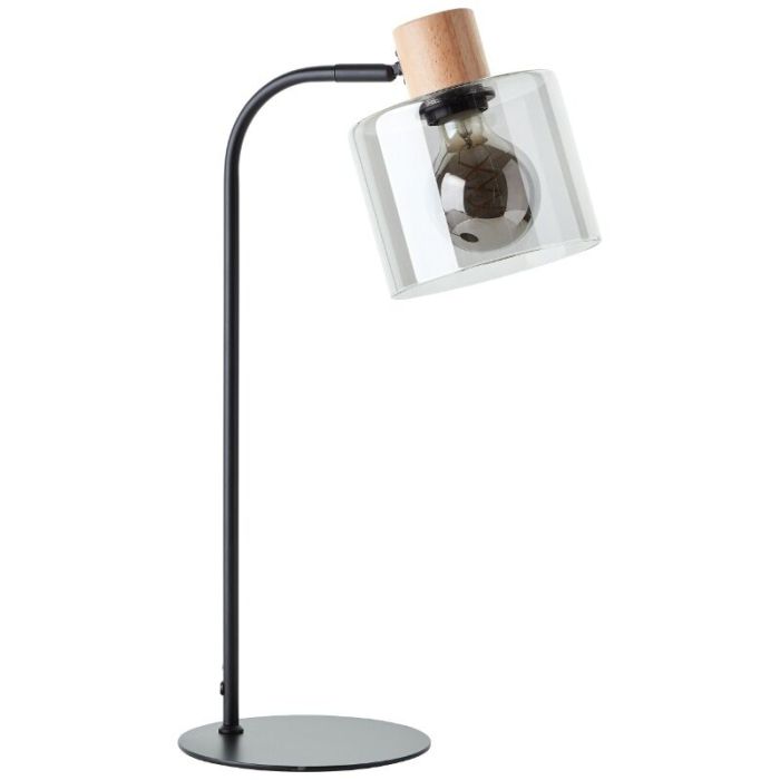 Modern table lamp grey, Serkan, with switch