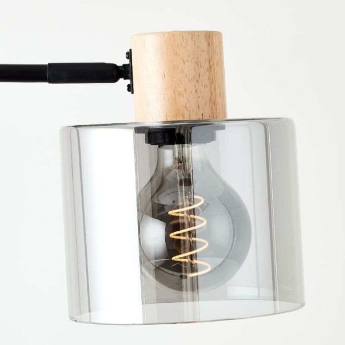 Modern floor lamp grey, Serkan, with switch