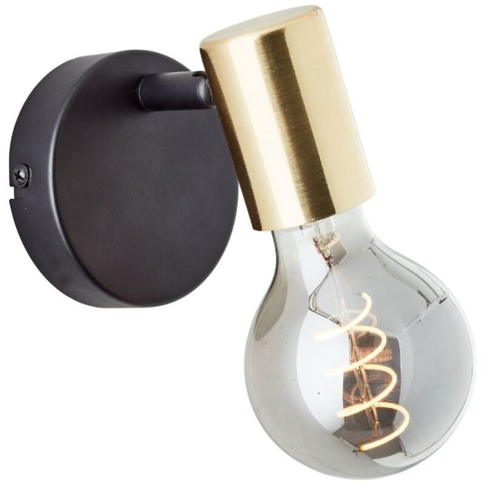 Modern wall spotlight brass, Lakeisha