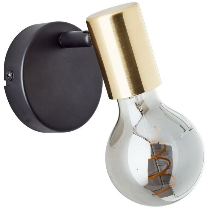 Modern wall spotlight brass, Lakeisha