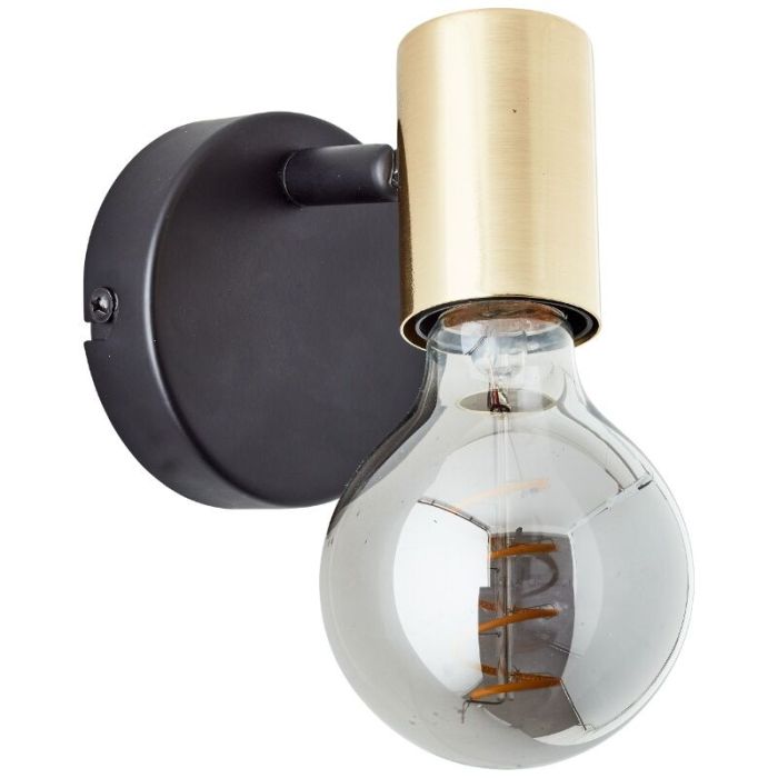 Modern wall spotlight brass, Lakeisha