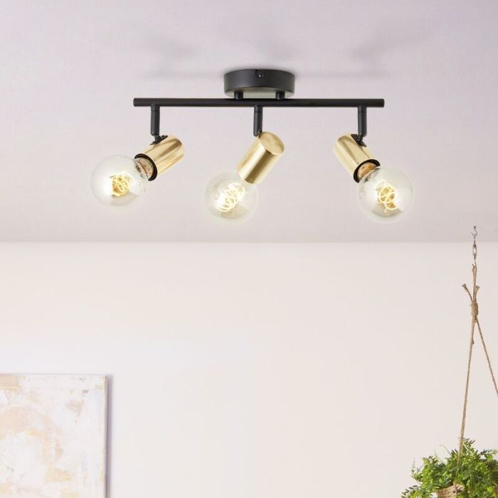 Modern ceiling spotlight brass, Lakeisha