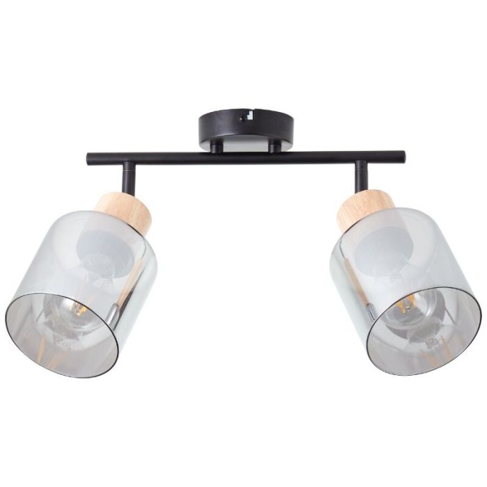 Modern ceiling spotlight grey, Serkan