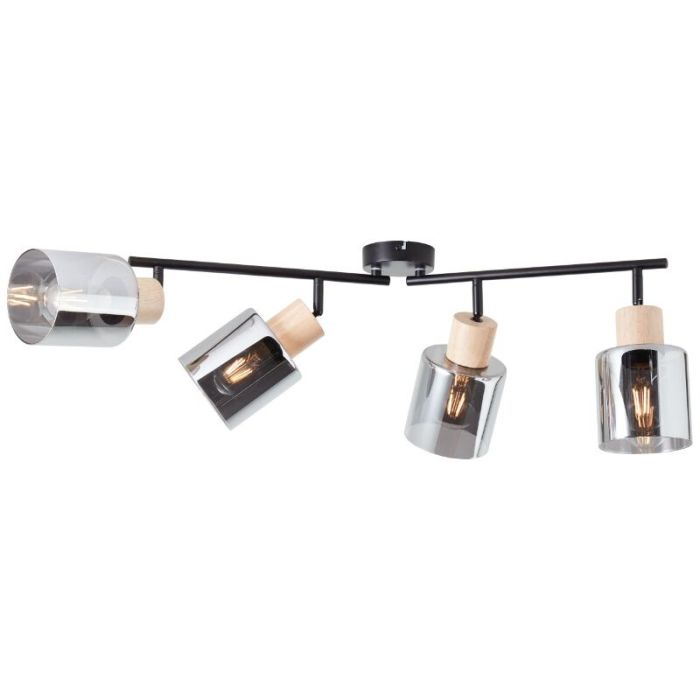 Modern ceiling spotlight grey, Serkan
