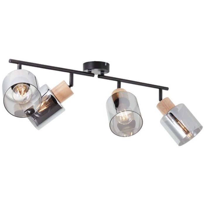 Modern ceiling spotlight grey, Serkan