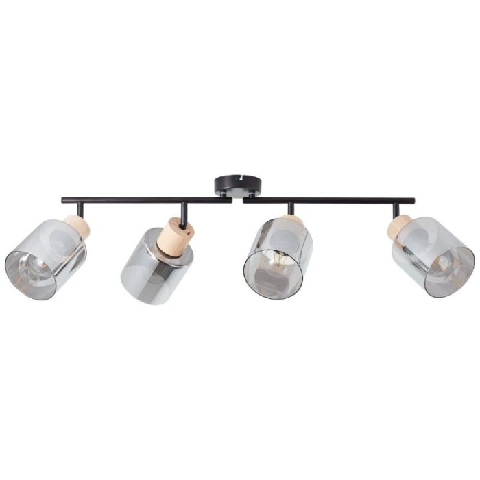 Modern ceiling spotlight grey, Serkan