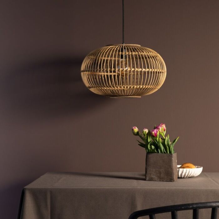 Rattan pendant light brown, Sevim