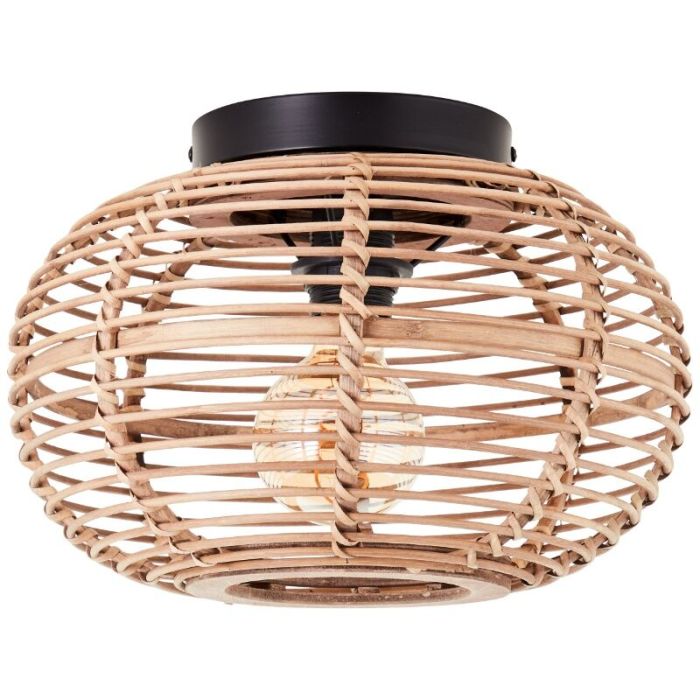 Rattan ceiling light brown, Sevim