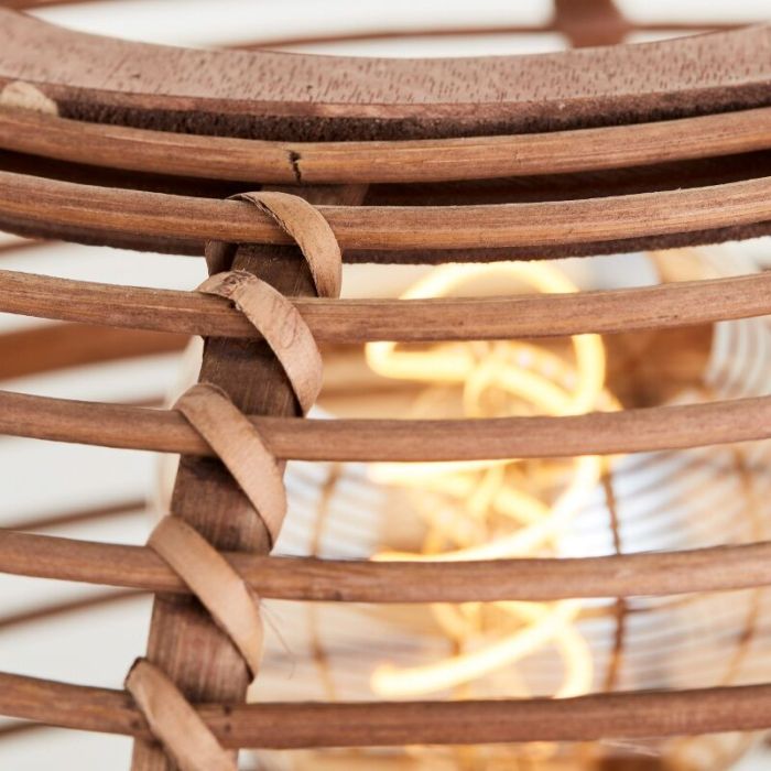Rattan ceiling light brown, Sevim
