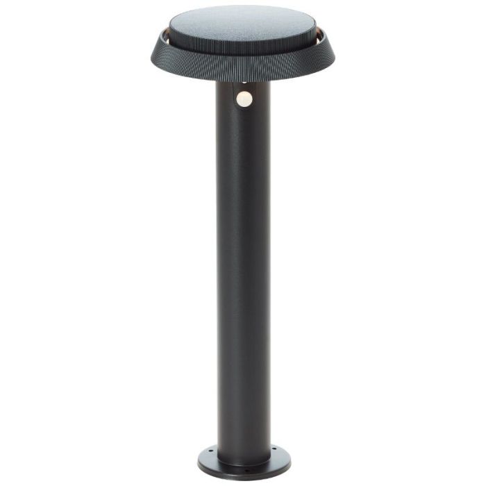 Metal solar outdoor floor lamp black, Ridvan, 4W, 3000K LED, IP44