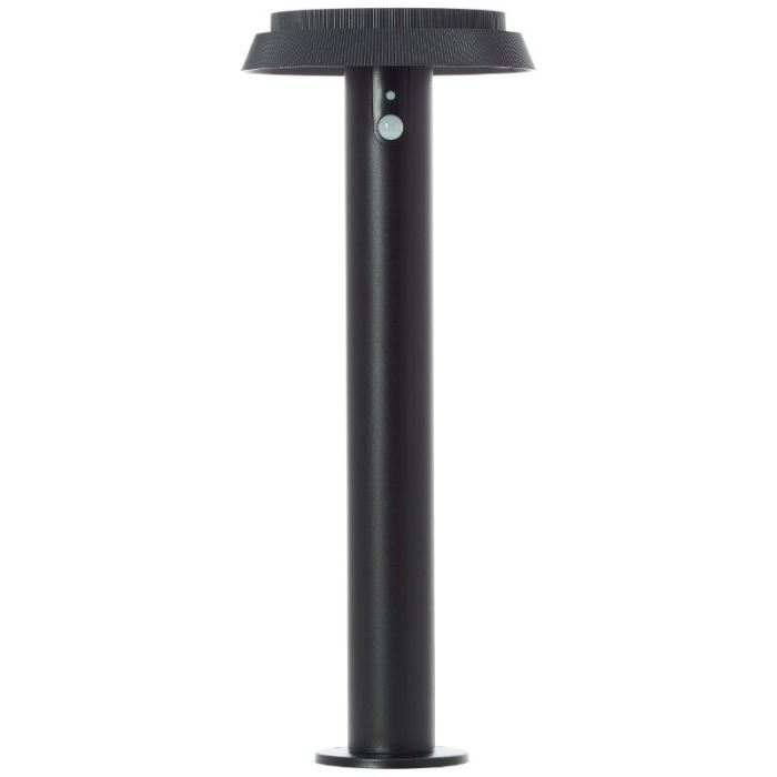 Metal solar outdoor floor lamp black, Ridvan, 4W, 3000K LED, IP44