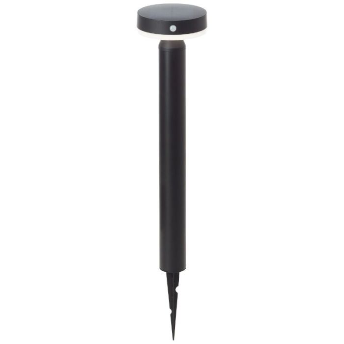 Metal solar outdoor floor lamp black, Kubilay, 3W, 4000K LED, IP44