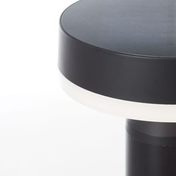 Metal solar outdoor floor lamp black, Kubilay, 3W, 4000K LED, IP44