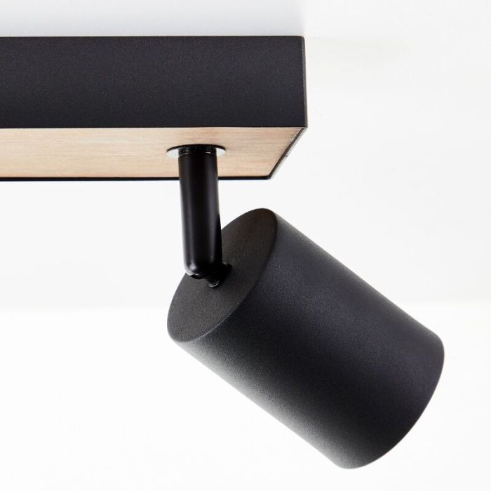 Modern ceiling spotlight black, Leendert