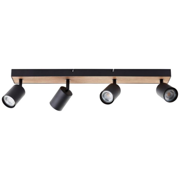 Modern ceiling spotlight black, Leendert