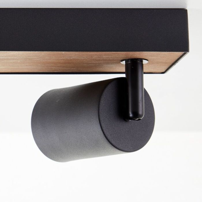 Modern ceiling spotlight black, Leendert