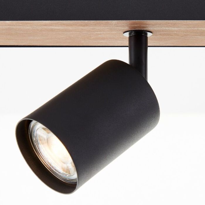 Modern ceiling spotlight black, Leendert