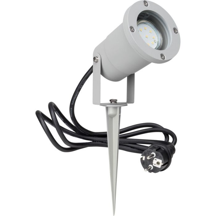 Glass garden spike light grey, Shanna, 3W, 3000K LED, IP44