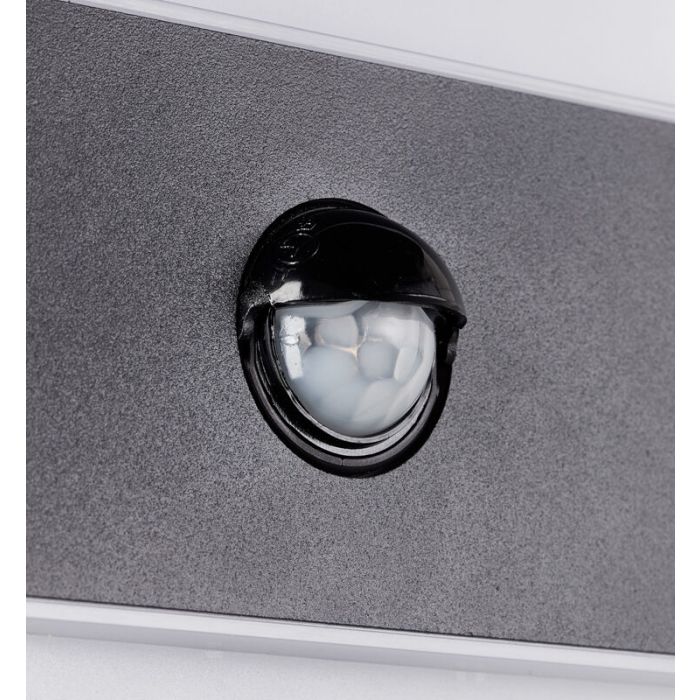 Modern outdoor wall light with motion sensor anthracite, Birol, 7,5W, 4000K LED, IP44