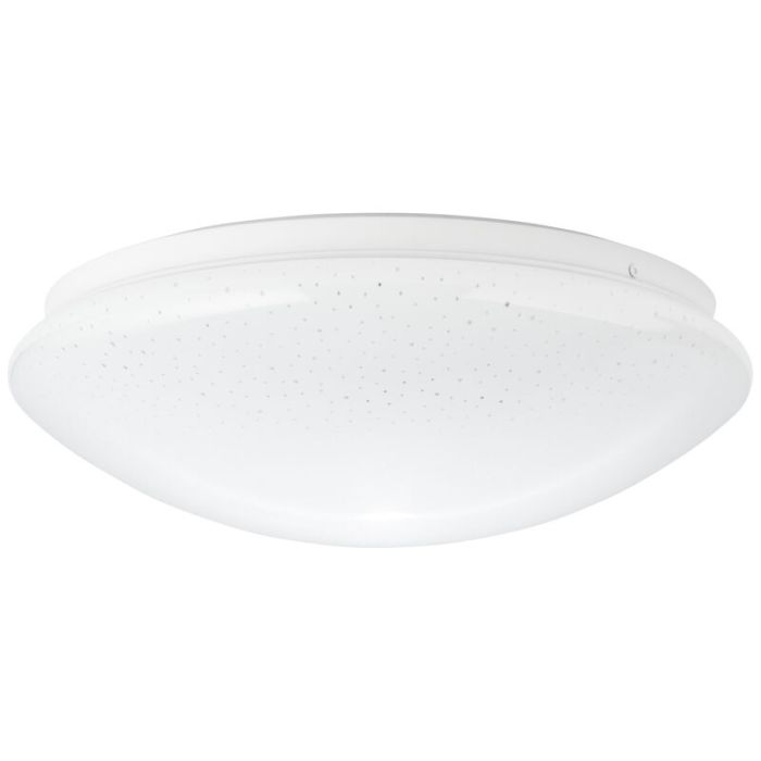 Plastic flush ceiling light white, Djalissa, 12W, 4000K LED