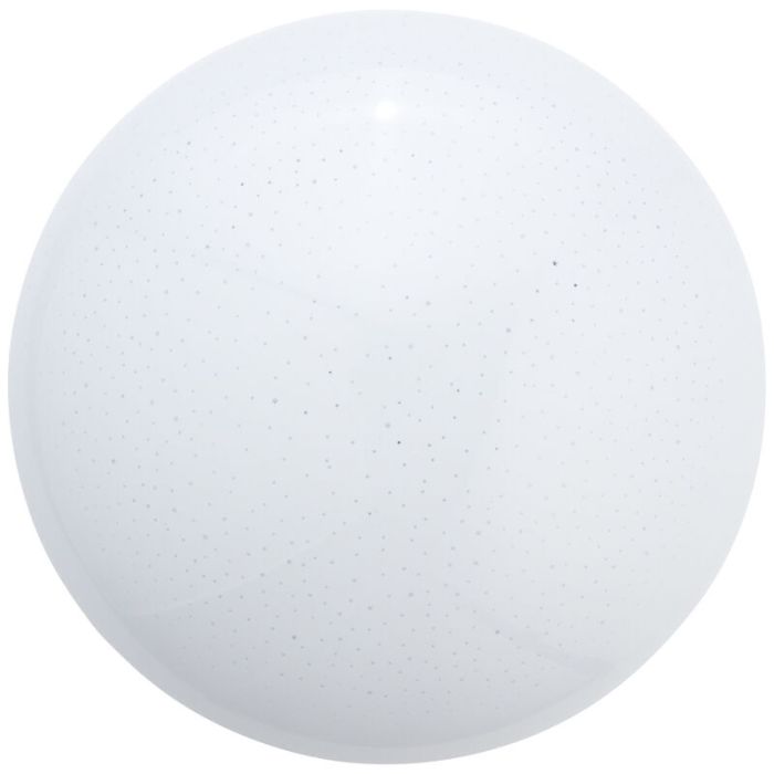 Plastic flush ceiling light white, Djalissa, 12W, 4000K LED