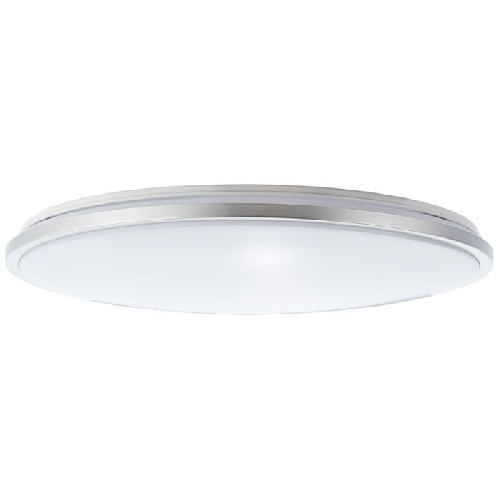 Modern flush ceiling light white, Haron, 60W, adjustable light colour LED, with remote control