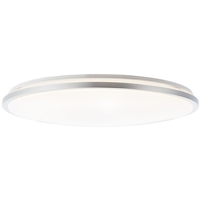Modern flush ceiling light white, Haron, 60W, adjustable light colour LED, with remote control