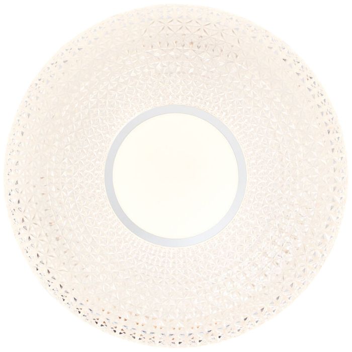 Design flush ceiling light chrome, Kaz, 24W, 3000K LED