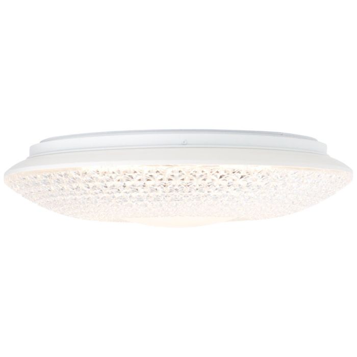 Design flush ceiling light chrome, Kaz, 24W, 3000K LED