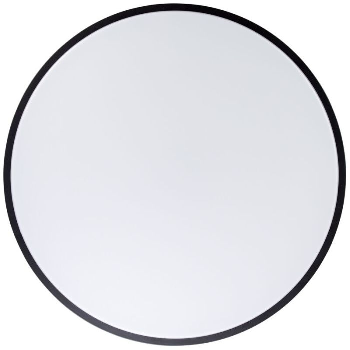 Modern flush ceiling light black, Asude, 60W, warm to cold white adjustable LED, with remote control