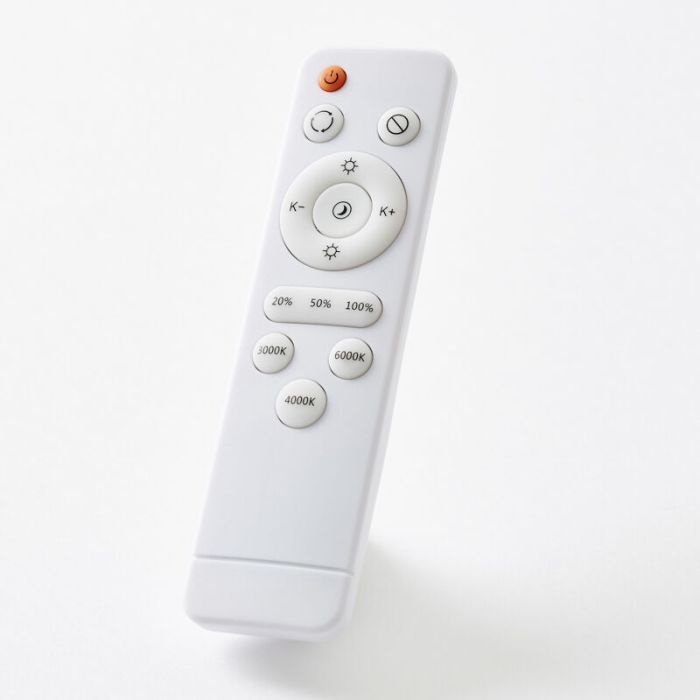 Modern flush ceiling light black, Asude, 60W, warm to cold white adjustable LED, with remote control