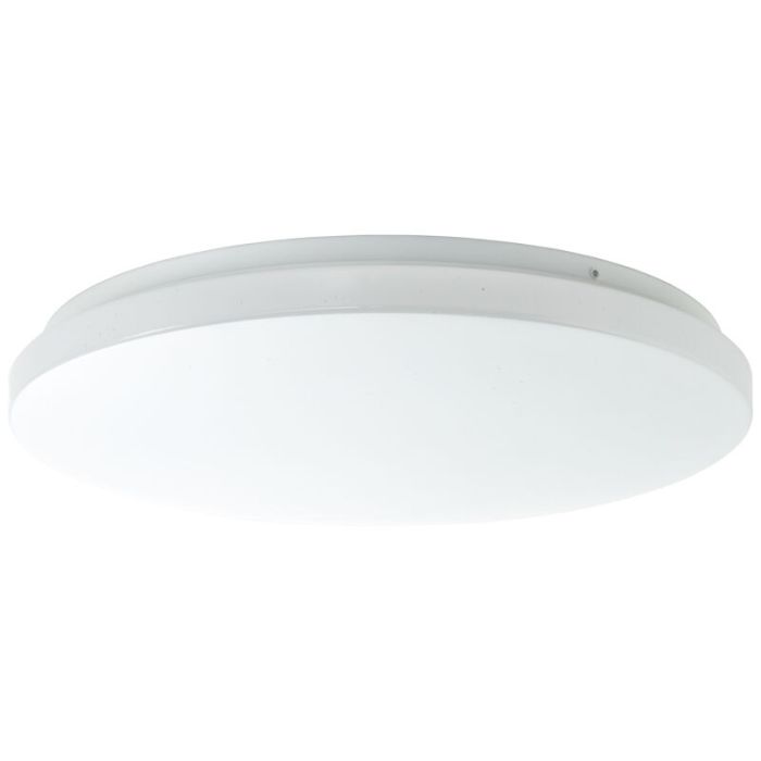 Plastic flush ceiling light white, Julie, 24W, 3000K LED