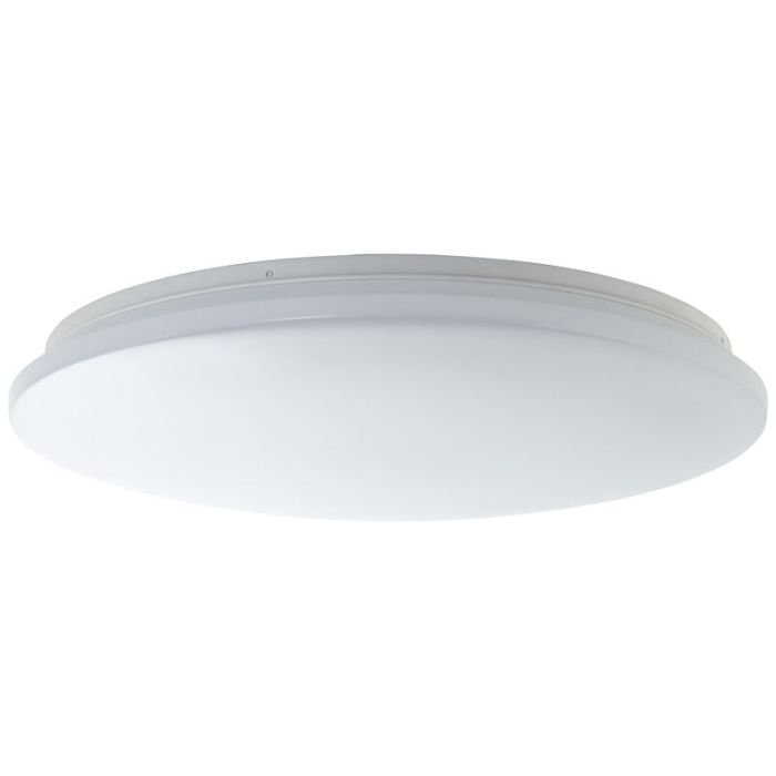 Plastic flush ceiling light white, Julie, 36W, warm to cold white adjustable LED, with remote control