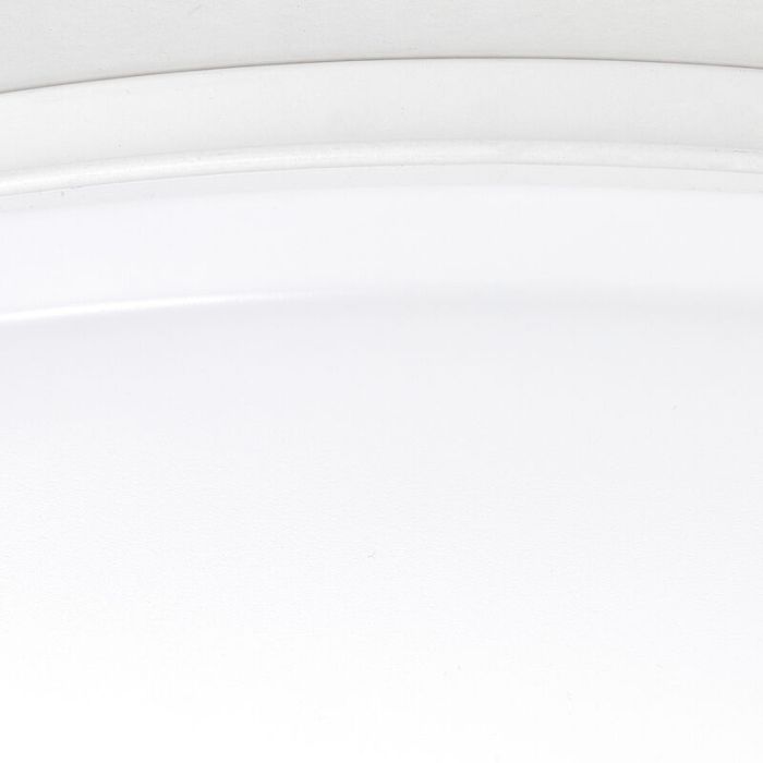 Plastic flush ceiling light white, Julie, 36W, warm to cold white adjustable LED, with remote control