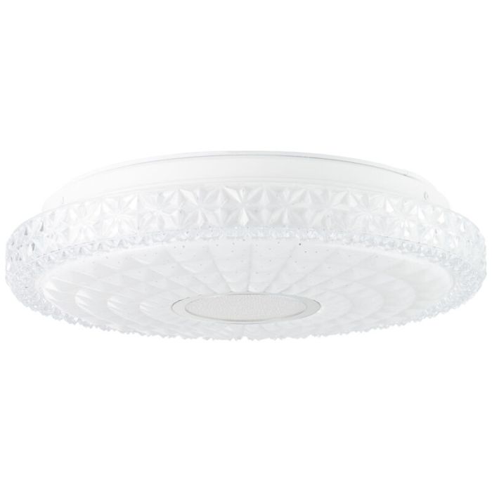 Design flush ceiling light chrome, Jenine, 12W, 3000K LED