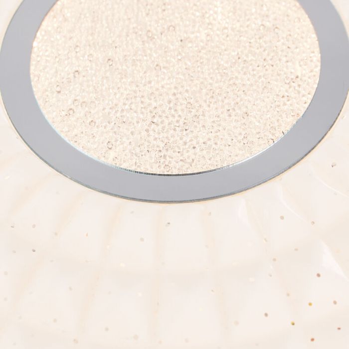 Design flush ceiling light chrome, Jenine, 12W, 3000K LED